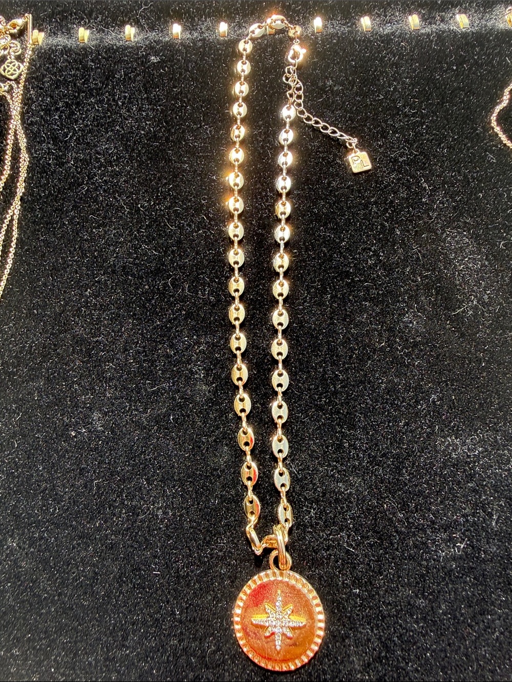 Park Lane aGold tone mariner chain Starburst Necklace - Women Jewelry